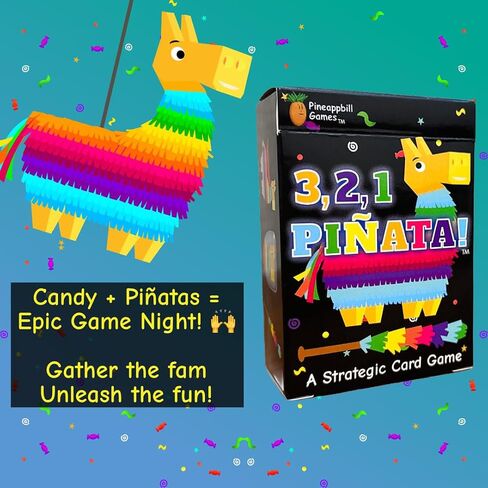 3, 2, 1 Piñata! - A Card Game of Candy Chaos with Take-That Gameplay | Fast-Paced & Easy to Learn | Great Family Game Night Card Game for Families, Kids, and Adults in Saudi Arabia