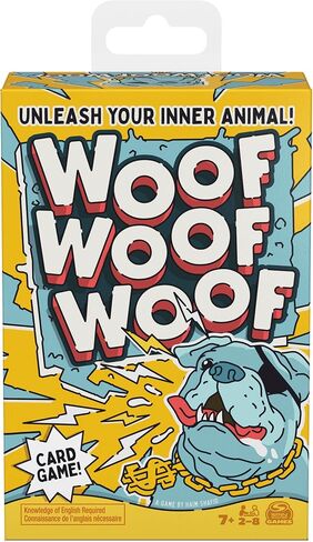 Spin Master Games, Woof Woof Woof: A Fast-Paced Classic Matching Card Game Battle Featuring Hilarious Animal Sounds, Fun Activity for Teens, Adults & Family Game Night, 2-8 Players, for Ages 7 & Up in Saudi Arabia
