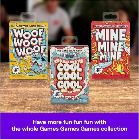 Spin Master Games, Woof Woof Woof: A Fast-Paced Classic Matching Card Game Battle Featuring Hilarious Animal Sounds, Fun Activity for Teens, Adults & Family Game Night, 2-8 Players, for Ages 7 & Up in Saudi Arabia