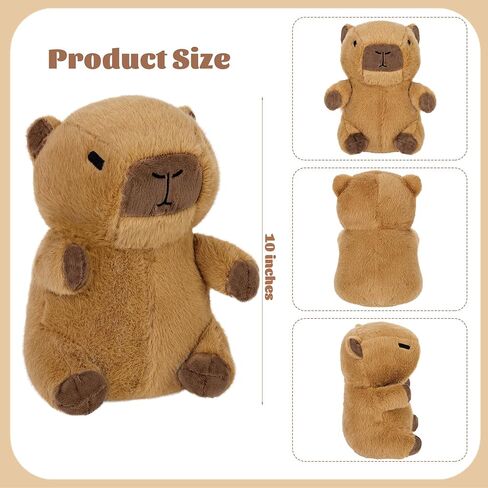 Elcoho 12 Pieces Capybara Plush with Clothes & Accessories and Gift Bag 10 inch Capybara Stuffed Animal Dress Up Dolls Plushies Birthday Gifts, Daily Cute in Saudi Arabia