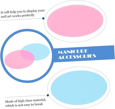 Homoyoyo 10pcs Silicone Nail Art Mixing Set Cosmetic Mixing Plates for Professional Manicure for Home Use and Salon in Saudi Arabia
