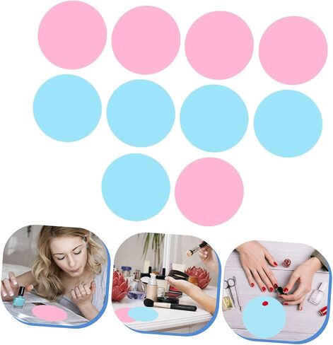 Homoyoyo 10pcs Silicone Nail Art Mixing Set Cosmetic Mixing Plates for Professional Manicure for Home Use and Salon in Saudi Arabia