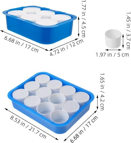 2pcs Art Supplies Watercolor Paint Palette Tray Oil Paint Mixing Box for in Saudi Arabia