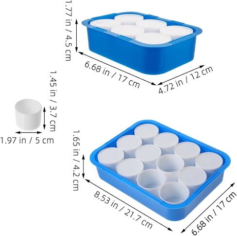 2pcs Art Supplies Watercolor Paint Palette Tray Oil Paint Mixing Box for in Saudi Arabia