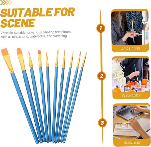 1 Set Reusable Paint Pallet Art Painting Trays with Watercolor Mixers Brushes Practical Pigment Trays for Creative Projects and Present for Artists in Saudi Arabia