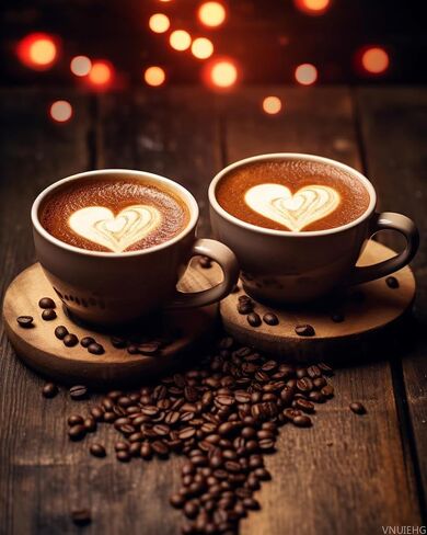 Vnuiehg Coffee Paint حسب الرقم للبالغين ، مجموعة طلاء الزيت DIY على قماش مع فرشاة الطلاء وصبغات الأكريليك ، مثالية للطلاء بأرقام للمبتدئين ، للحصول على جدار منزلي (16 × 20 بوصة) in Saudi Arabia