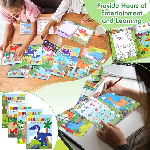 24 PCS Safari Animal Activity Books Mini Fun Games Mini Colk Colling Books Mazes Search Search Scramble Find For Goodie Bag Stuffers Service Birthday Party Supplies (Jungle Animal) in Saudi Arabia