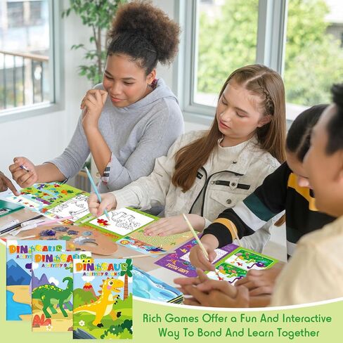 24 PCS Safari Animal Activity Books Mini Fun Games Mini Colk Colling Books Mazes Search Search Scramble Find For Goodie Bag Stuffers Service Birthday Party Supplies (Jungle Animal) in Saudi Arabia