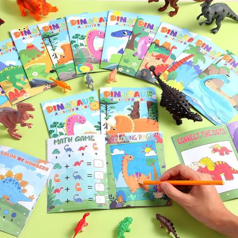 24 PCS Safari Animal Activity Books Mini Fun Games Mini Colk Colling Books Mazes Search Search Scramble Find For Goodie Bag Stuffers Service Birthday Party Supplies (Jungle Animal) in Saudi Arabia