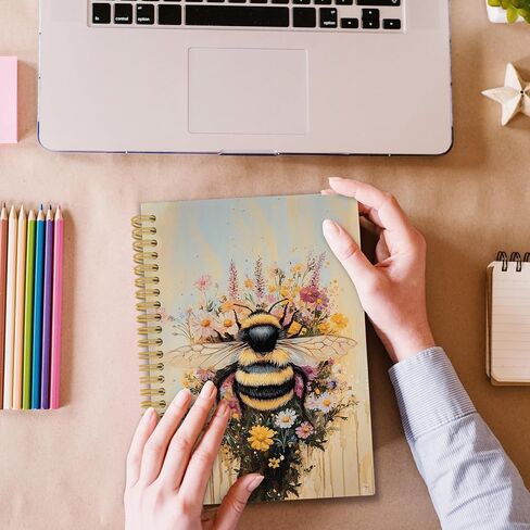 دفتر ملاحظات Fox Floral Floral ، Retro Black Cottagecore Floral Journaling Notebooks لتدوين الملاحظات ، مجلات غلاف جمالية للزهور للنساء 160 صفحة 5.5 × 8.3 بوصة ، هدايا الثعلب للنساء in Kuwait