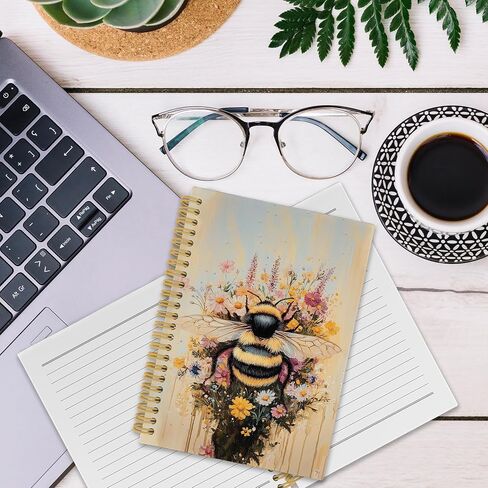 دفتر ملاحظات Fox Floral Floral ، Retro Black Cottagecore Floral Journaling Notebooks لتدوين الملاحظات ، مجلات غلاف جمالية للزهور للنساء 160 صفحة 5.5 × 8.3 بوصة ، هدايا الثعلب للنساء in Kuwait