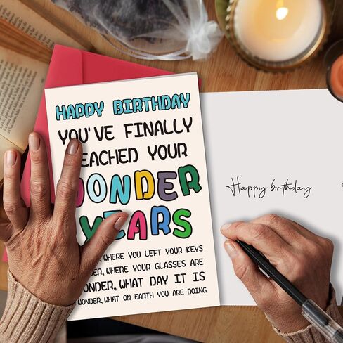 Funny Birthday Card, Happy Birthday Card for Men Women, Humorous Birthday Gift Idea for Friends And Dad, Mom, Granddad, Grandma in Kuwait