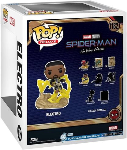 فونكو بوب! Deluxe: Spider-Man: No Way Home-Electro Final Battle Series Build-a-Scene Special Edition Exclusive Vinyl Figure #1182 in Saudi Arabia