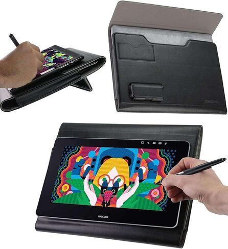Leather Graphics Tablet Folio Case Compatible with HUION Kamvas Studio 16 15.6" Drawing Tablet in Saudi Arabia