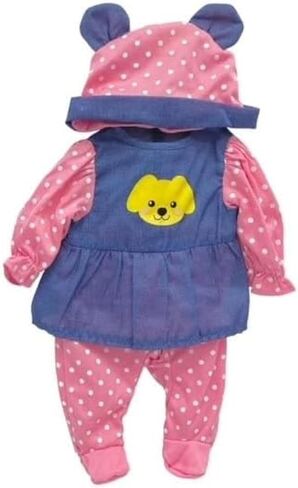 uneeda Doll Baby Baby First Born 14 inch Doll Clothers-2 PC Baby Doll Outfits-Baby Doll Associory لمعظم دمى 13-16 بوصة ، ناعمة وأنيقة ومثالية للعب in Kuwait