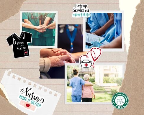 Medical Stickers for Scrapbooking - Nursing Inspired Design for Nurse Planner, Journal, Photo Album - Healthcare Themed Set - 2 Items in Saudi Arabia