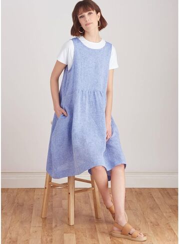 Simplicity SS9596A Misses' Pullover Dress and Knit Top Sewing Pattern Packet, Design Code S9596, Sizes XS-S-M-L-XL in Saudi Arabia