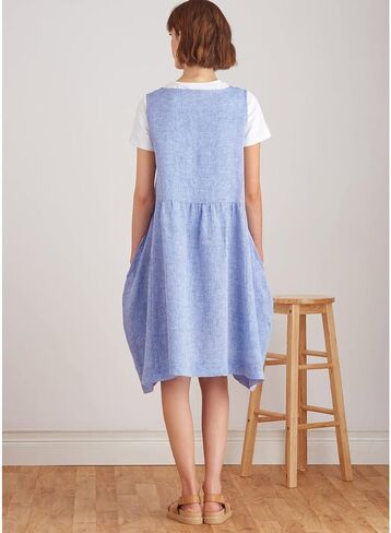 Simplicity SS9596A Misses' Pullover Dress and Knit Top Sewing Pattern Packet, Design Code S9596, Sizes XS-S-M-L-XL in Saudi Arabia