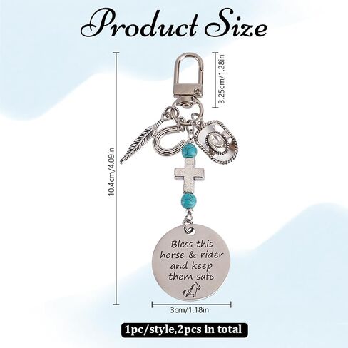 2Styles حصان سرج وسحر اللجام مقطع 2PC خيول الخيول السمة التبتية على غرار المعلقات بارك هذا الحصان رايدر الحفاظ in Saudi Arabia