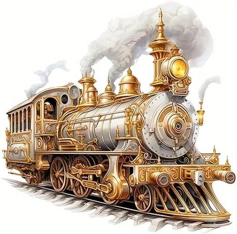 Vintage Train Iron On Transfers for T-Shirts Rub on Transfers Stickers Vinyl Ready to Press Stickers Iron on Decals for T-Shirts Clothing Hoodie DIY Crafts in Saudi Arabia