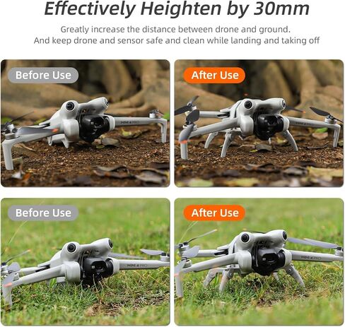 FlySimple Mini 4 Pro Landing Gear, Heighten Extensions Support Leg Drone Stand Protector for DJI Mini 4 Pro Accessories in Saudi Arabia