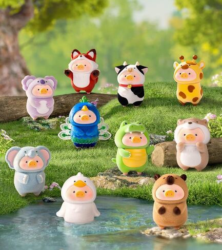 Lulu the Piggy Animal Party Series 1pc شخصيات خنازير أعمى شخصيات قابلة للتحصيل ألعاب Kawaii عيد ميلاد ديكورات المنزل in Kuwait