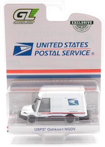 Diecast Model Car متوافق مع Greenlight 30530 الولايات المتحدة للخدمات البريدية (USPS) Oshkosh الجيل التالي تسليم مركبة (NGDV) 1/64 in Kuwait