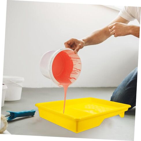Paint Roller Tray Plastic Paint Holder for Painting Compact Design for Easy Storage for Home for Various Painting Projects in Saudi Arabia