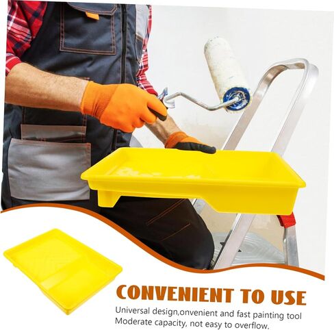Paint Roller Tray Plastic Paint Holder for Painting Compact Design for Easy Storage for Home for Various Painting Projects in Saudi Arabia