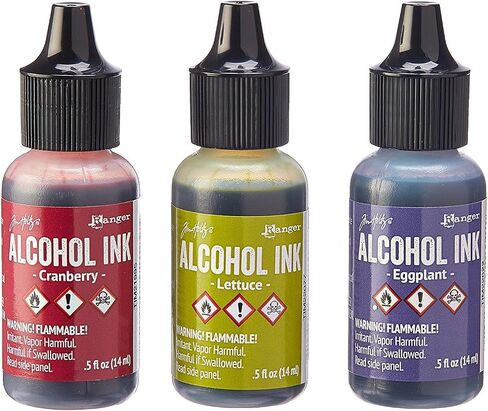 Tim Holtz - Ranger - Bundle of 6 Adirondack Alcohol Inks - Mariner and Farmers Market in Saudi Arabia