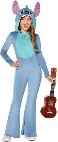 Spirit Halloween Kids Stitch Flared Leg Jumpsuit Costume - Lilo & Stitch in Saudi Arabia