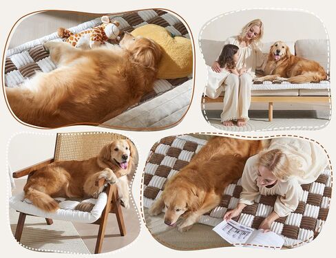 Dog Sofa Cover for Couch Protectors Washable Throw Blanket for Dogs Pet Couches Protector 27.6x70.9in Brown Sofa Pads for Couches Funnyfuzzy Pet Non-slip Sectional Couch Covers for Dog Cat Sofas Bed in Saudi Arabia