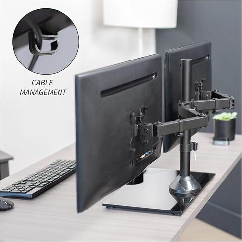 Dual Stand Suitable for 2 Computer Monitors, up to 32 inches in Saudi Arabia