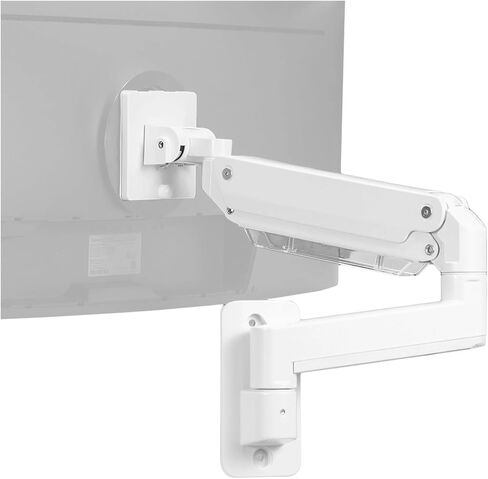 White Single Super Pneumatic Wall Mount, Monitor Stand for 49 inches in Saudi Arabia
