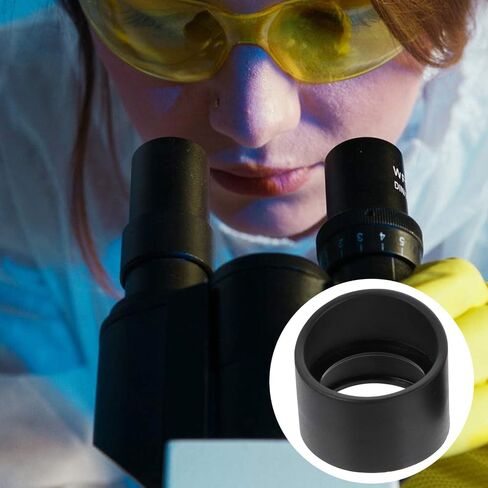 2 PCS Rubber Eye Shield ، أكواب حراس العين المجهر ، أغطية العدسة السوداء للمجهر in Kuwait