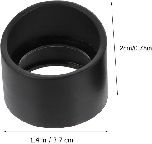 2 PCS Rubber Eye Shield ، أكواب حراس العين المجهر ، أغطية العدسة السوداء للمجهر in Kuwait