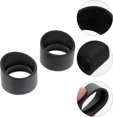 2 PCS Rubber Eye Shield ، أكواب حراس العين المجهر ، أغطية العدسة السوداء للمجهر in Kuwait