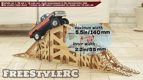 Freestylerc FS-001 ، عقبة من نوع الجبل ، 1/18 1/24 RC Crawler ، مجموعة خشبية تتطلب التجميع in Saudi Arabia
