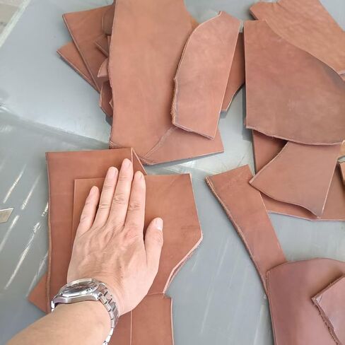 Full Grain Leather Scraps, Vegetable Tanned Leather Pieces, 3-4mm in Saudi Arabia