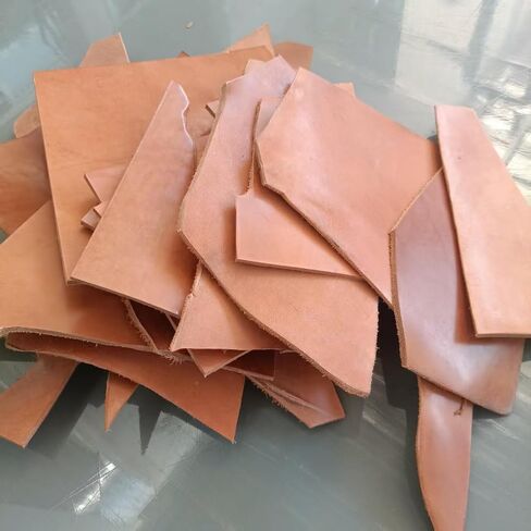 Full Grain Leather Scraps, Vegetable Tanned Leather Pieces, 3-4mm in Saudi Arabia