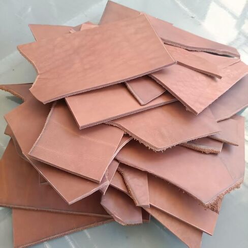 Full Grain Leather Scraps, Vegetable Tanned Leather Pieces, 3-4mm in Saudi Arabia