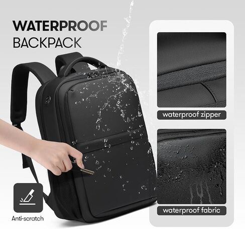 16.9 Inch Laptop Backpack for Travel Water Resistant College Backpack for Men/Women Laptop Bag with USB Charging Port,Black in Saudi Arabia