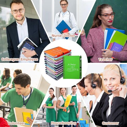 10 مجموعات/20 PCS هدايا تقدير الموظف بالجملة ، دفاتر ملهمة مع الأقلام التحفيزية للموظفين ، شكرًا لك على زملاء العمل والمعلمين والممرضات والممرضات والممرضات ، DSP ، التدبير المنزلي ، المكتب ، المدرسة in Saudi Arabia