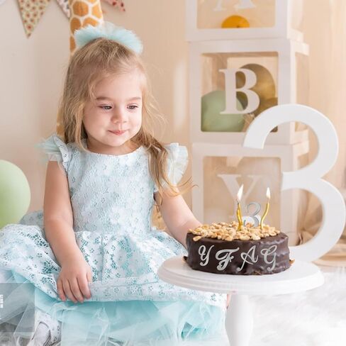64Pcs Acrylic Alphabet Number Cake Topper DIY Personalized Name Cupcake Toppers with A-Z Letter 0-9 Number Happy Birthday and Happy Anniversary for Wedding Baby Shower Party Supplies (Silver) in Saudi Arabia