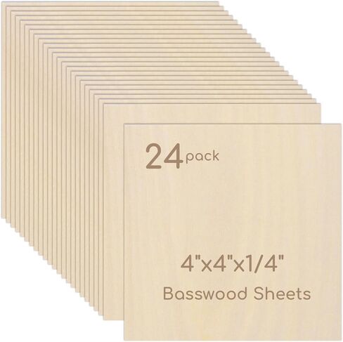 2 Pack Plywood Sheets, 17.1" x 23.6"x 1/8" Basswood Sheets, 3mm Basswood Craft Wood Sheet, Unfinished Wood Boards Blanks for Laser Cutting, Engraving, Burning, Crafts （45 * 60 * 0.3cm） in Kuwait