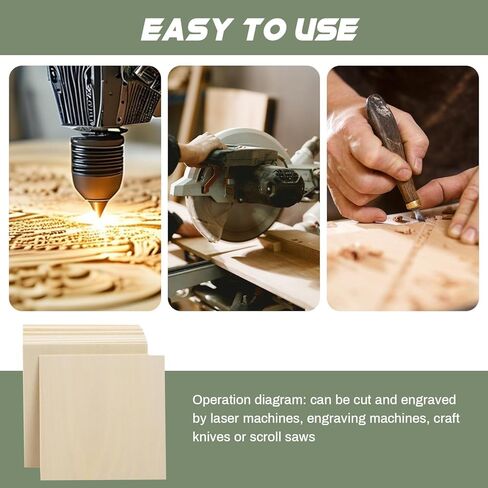 2 Pack Plywood Sheets, 17.1" x 23.6"x 1/8" Basswood Sheets, 3mm Basswood Craft Wood Sheet, Unfinished Wood Boards Blanks for Laser Cutting, Engraving, Burning, Crafts （45 * 60 * 0.3cm） in Kuwait