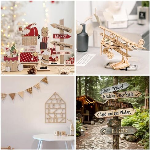 2 Pack Plywood Sheets, 17.1" x 23.6"x 1/8" Basswood Sheets, 3mm Basswood Craft Wood Sheet, Unfinished Wood Boards Blanks for Laser Cutting, Engraving, Burning, Crafts （45 * 60 * 0.3cm） in Kuwait