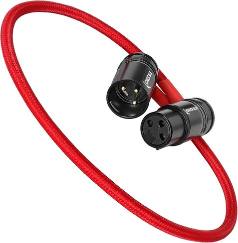 KONDOR BLUE 16" Straight Braided Low Profile Right Angle XLR Cable for Cameras, Microphones, Studio Audio | Blue in Saudi Arabia