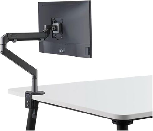 OZ-1S Aluminum 2-in-1 Installation 12-17-inch Laptop Stand + 17-32-inch Monitor Stand Gas Arm Desktop Support Stand Load 8kg(Silver Grey) in Saudi Arabia