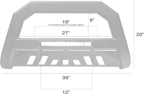 Armordillo 8715468 AR Series Bull Bar - Textured Black Fits 2004-2015 Nissan Titan/Armada in Saudi Arabia